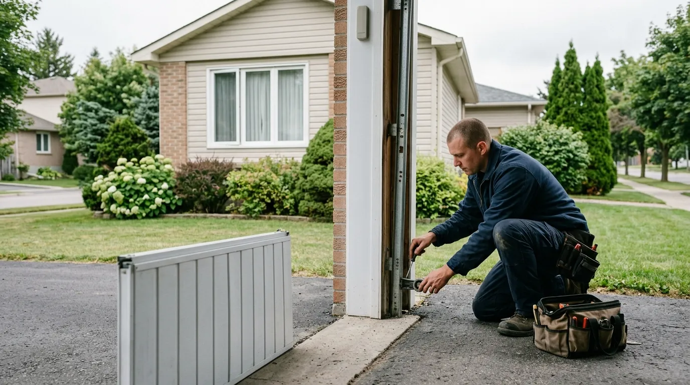 Garage door repair work in Oklahoma City, OK